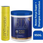 Botox Mega Alisante Força Super 950g + Shampoo Anti resíduo - Probelle