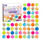 Bouncy Balls Deeinyoo 100 unidades coloridas pequenas com caixa de presente para crianças