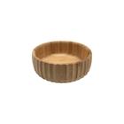 Bowl canelado de bambu m 19cm