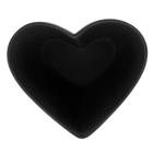 Bowl Coração Decorativo de Cerâmica Heart Preto 18x16x6cm - Lyor
