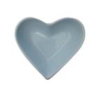 Bowl coração porcelana azul petisqueira tigela cumbuca
