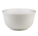 Bowl Cumbuca Tigela de Porcelana New Bone Losango Branco 12,5 x 6,5