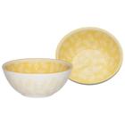 Bowl De Cerâmica 16Cm 600Ml Flora Amarelo Oxford Daily