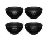 Bowl de Cerâmica Manhattan Preto 440 ml Jogo 4 peças - Hauskraft