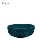 Bowl de Cerâmica Tropical Verde 16X6CM 6PÇS