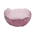 Bowl de cristal martelado com borda dourada rosa - WOLFF