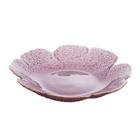 Bowl de Cristal Martelado Flor Taj Rosa com Borda Dourada 24,5cm 28968 Wolff