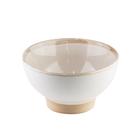 Bowl de Porcelana Good Vibes Off White / Areia 13 x 8 x 7cm 490ml - Unid. - Bon Gourmet