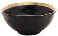 Bowl de porcelana preto e dourado dubai wolff