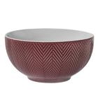 Bowl de Porcelana Textura Frozen 540ml Vinho