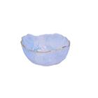 Bowl de Vidro Rustic Furta Cor com Borda Dourada 13x13x6,5cm - Home Design