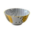 Bowl em Cerâmica Encanto Amarelo e Branco 600ml - 1 unid.