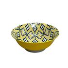 Bowl em Cerâmica Estampa Amarelo e Verde 1200ml - 1 unid. - UNIK HOME