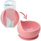 Bowl em Silicone com Ventosa Rosa Redondo Livre de BPA Buba
