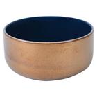 Bowl keramie em cerâmica azul e dourado