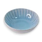 Bowl Linha Psicodélica Azul 21cm Melamina Tigela, Cumbuca, Ideal para Sopas, Saladas, Sobremesas e Decoração