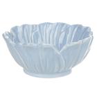 Bowl Petisqueira Cerâmica Flor Arte Pétalas Azul Claro 10,2x10,2x4,5cm
