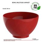 Bowl Plástico Multiuso 650 ml Vermelho Uninjet