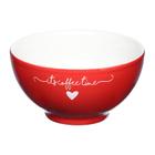 Bowl redondo de porcelana l'amour vermelho 440ml - hauskraft