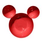 Bowl Tigela Vermelha Orelha Mickey Disney