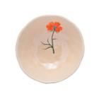 Bowl Wolff de cerâmica floral laranja 18cm X 18cm X 7cm