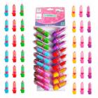 Box 36 Uni Brilho Labial Batom Infantil Meninas Atacado