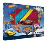 Box Atividade Hot Wheels Jogo Brinquedo Colorir Pintar Carta