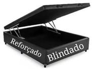 Box baú casal blindado 138x188 sued preto