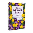 Box bíblia de estudo da mulher sábia + mulheres da bíblia jardim tulipas