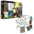 Box Caixa de atividades, jogos divertidos, desenho para colorir, labirinto, cartas JURASSIC WORLD - Copag 30721