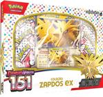 Box Cartas Cards Pokémon Coleção Especial Escarlate e Violeta 151 Zapdos EX Copag