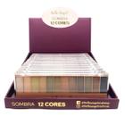 Box Com 12 Paletas Estojo de Sombra 12 Cores Belle Angel