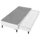 Box com Auxiliar Solteiro Espuma D28 Minaspuma 88x188x38cm