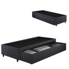 Box Com Gaveta 120 126x208x38 cm Linho Cinza - Cama inHouse