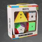 Kit Cubo Mágico Moyu 4 peças Megaminx Pyraminx Square 1 Skewb R+ D  Profissional Colorido Original Magic Cube - TOP KIDS - Cubo Mágico -  Magazine Luiza