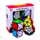 Box Cubo Mágico QY Megaminx + Pyraminx + Square-1 + Skewb Stickerles