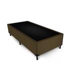 Box Max Ultra Blindado Suede Marrom Solteiro 88x188x42cm