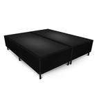 Box Max Ultra Suede Preto Queen Size 158x198x42cm