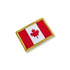BP0002-011 Bandeira Canadá Patch Bordado 5,7x3,8cm