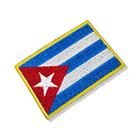 BP0010-001 Bandeira Cuba Patch Bordado 7,5x5,0cm