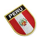 BP0028E-001 Bandeira Peru Patch Bordado 6,8x8,0cm - BR44