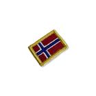 BP0054-031 Bandeira Noruega Patch Bordado 3,8x2,5cm - BR44