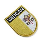 BP0060E-001 Bandeira Vaticano Patch Bordado 6,8x8,0cm - BR44