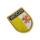 BP0060E-011 Bandeira Vaticano Patch Bordado 5,7x6,8cm