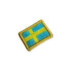 BP0087-031 Bandeira Suécia Patch Bordado 3,8x2,5cm