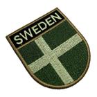 BP0087ET03 Bandeira Suécia Patch Bordado Termo Adesivo - BR44