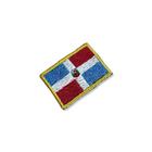 BP0145-031 Bandeira Rep. Dominicana Patch Bordado 3,8x2,5cm