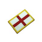 BP0176T11 Bandeira Inglaterra Patch Bordado Termo Adesivo