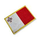 BP0435-001 Bandeira Malta Patch Bordado 7,5x5,0cm