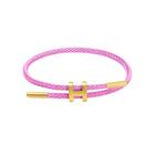 Bracelete Ajustável em Corda de Aço Inoxidável